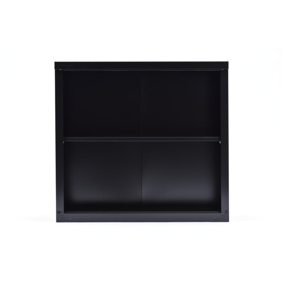 グリーンライフ 小型木目収納庫83 ブラック 幅89×奥行47×高さ83cm HSM-83BK 「メーカー直送・代引不可・置配不可」 | GREEN LIFE | 03