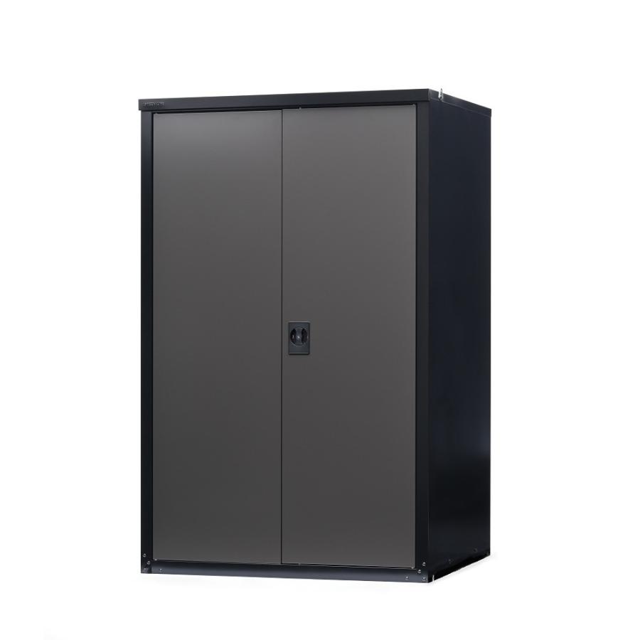 グリーンライフ 両扉式タイヤ収納庫 TBRT-162(BK/AGY) 「メーカー直送・代引不可・置配不可」 | 