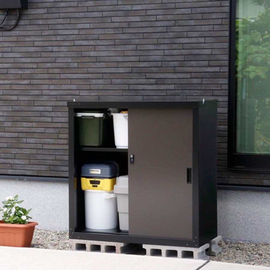 グリーンライフ 家庭用収納庫83 ブラック/アッシュグレー HS-83(BK/AGY) 「メーカー直送・代引不可・置配不可」 | GREEN LIFE | 02