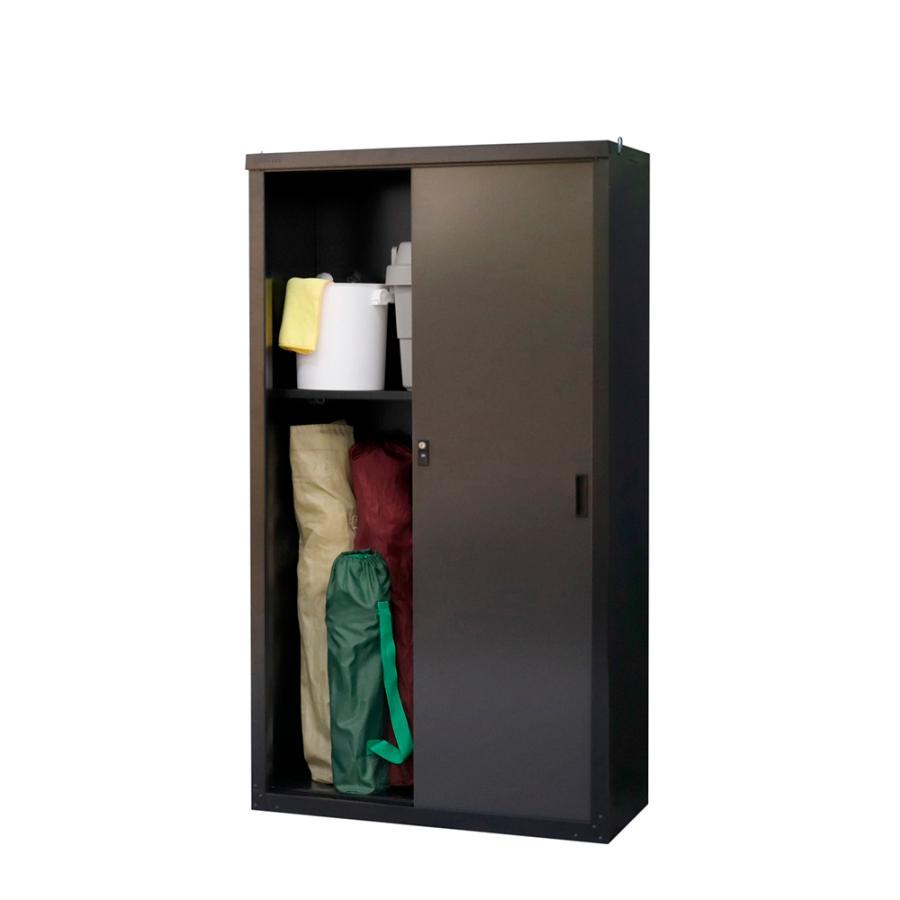 グリーンライフ 家庭用収納庫153 ブラック/アッシュグレー HS-153(BK/AGY) 「メーカー直送・代引不可・置配不可」 | GREEN LIFE | 01