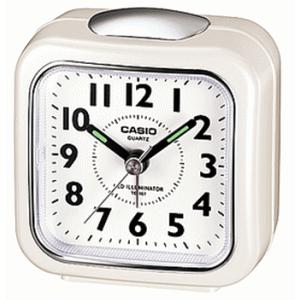 カシオ CASIO 目覚し時計 TQ-157-7BJF パールホワイト 置き時計｜lamd
