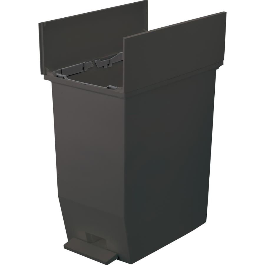 リス H&H 棚下で使えるペダルダストボックス 45L ダークグレー