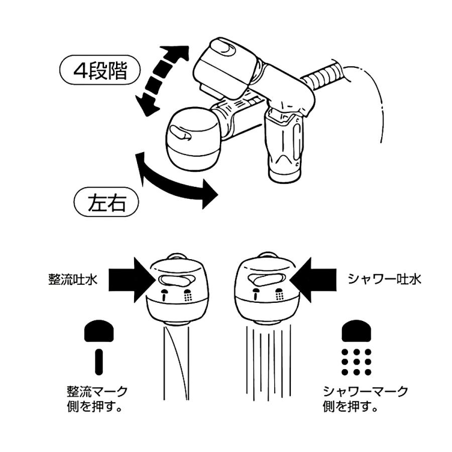 SANEI サンエイ シングルスプレー混合栓 洗髪用 K37100-W : Arclands