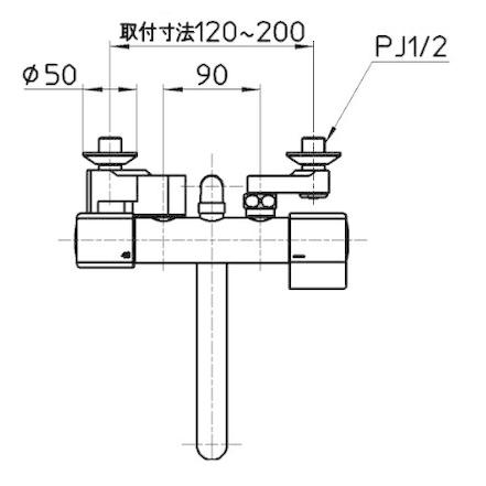 SANEI サンエイ 浴室用サーモシャワー混合栓 SK18CT53U-13-VH