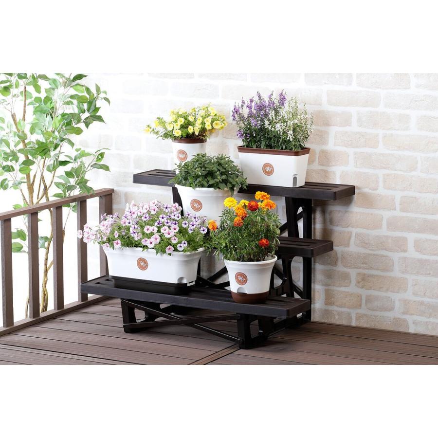 花瓶・フラワースタンド ma ベストコ ボタニカルフラワースタンド 3段 幅900mm 奥行560mm MA-2204