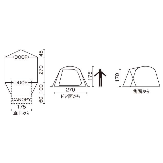 Coleman（コールマン） BCクロスドーム/270 2000038429 : Arclands