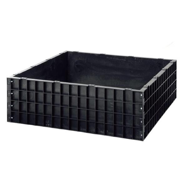 法人限定」サンポリ 堆肥ワク角型 550L 1240×1240×400mm A-12