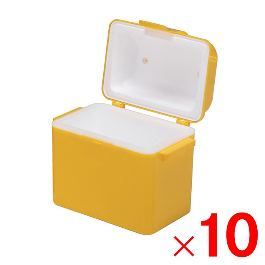 「法人限定」サンコー 保冷牛乳箱 7型(セット) イエロー 200337-01 ×10個 セット販売 「メーカー直送・代引不可・置配不可 ...
