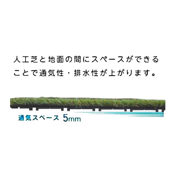 DAIM 第一ビニール 人工芝下敷き エアスルーパネル 50×50cm ×40個 