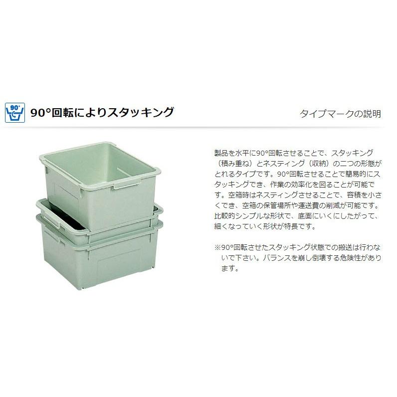 「法人限定」サンコー サンテナーA＃150 ハンドル付 ライトブルー 5個  113900-01 セット販売 「メーカー直送・代引不可・置配不可」 | THANKO | 02