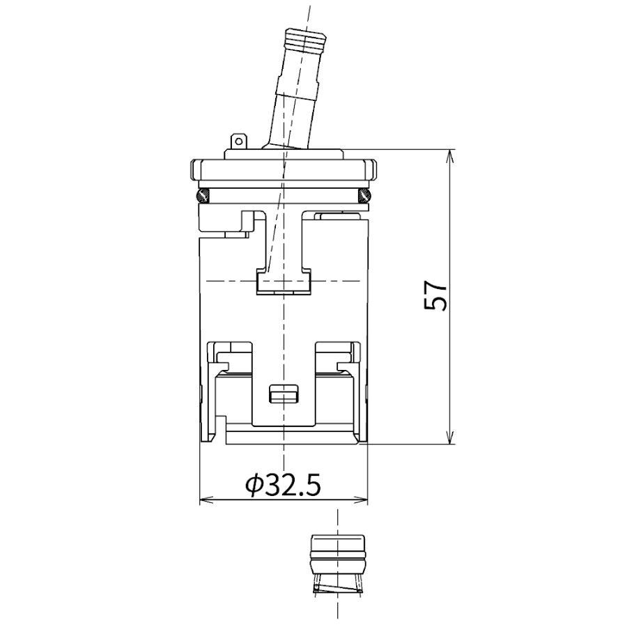THY582N TOTO 水栓金具補修パーツ カートリッジ バルブ部 ×4個 セット販売 |  | 02