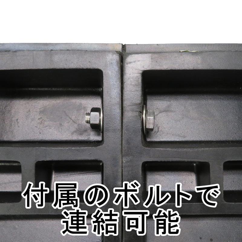 在庫限り」ゴム段差プレート 600X高さ45mm 耐荷重4t ×2個 ケース