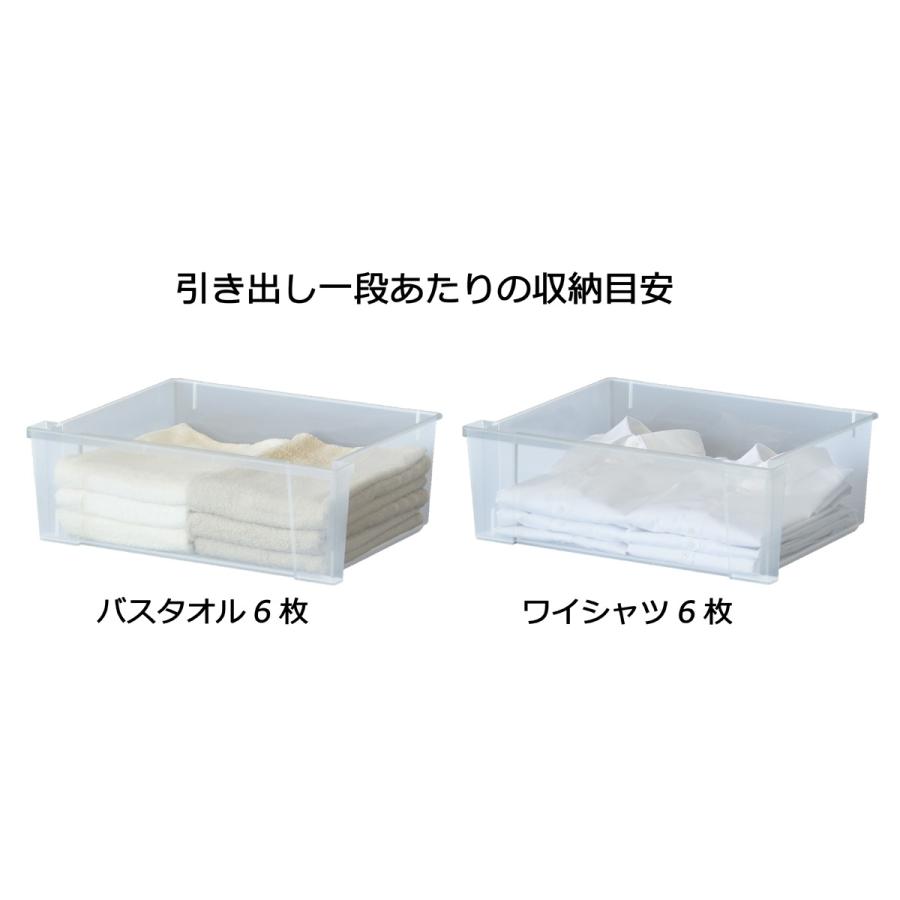 JEJ ピット 木製天板 ワイドチェスト 4段×2個 ケース販売の画像
