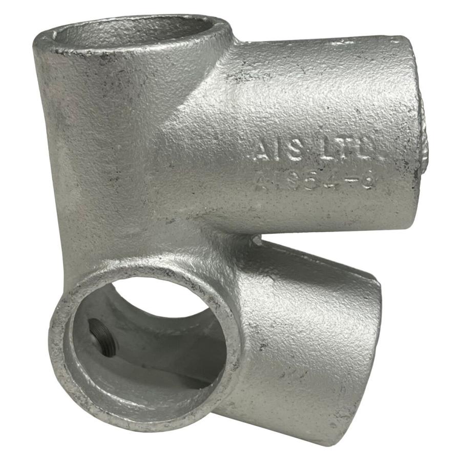 単管パイプ 金具 ジョイント 屋根用ケタ金具 AIS54-8 ×10個 ケース販売