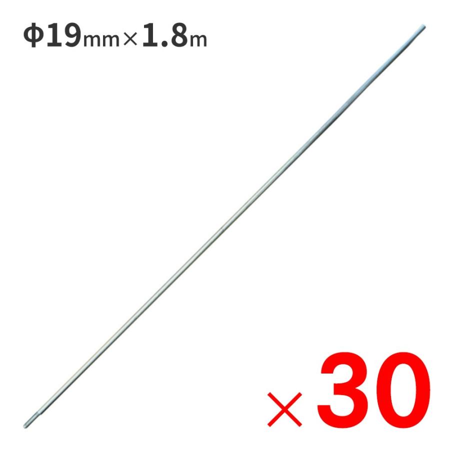南栄工業 スチールパイプ φ19mm×1.8m 防獣用パイプ ×30本 セット販売
