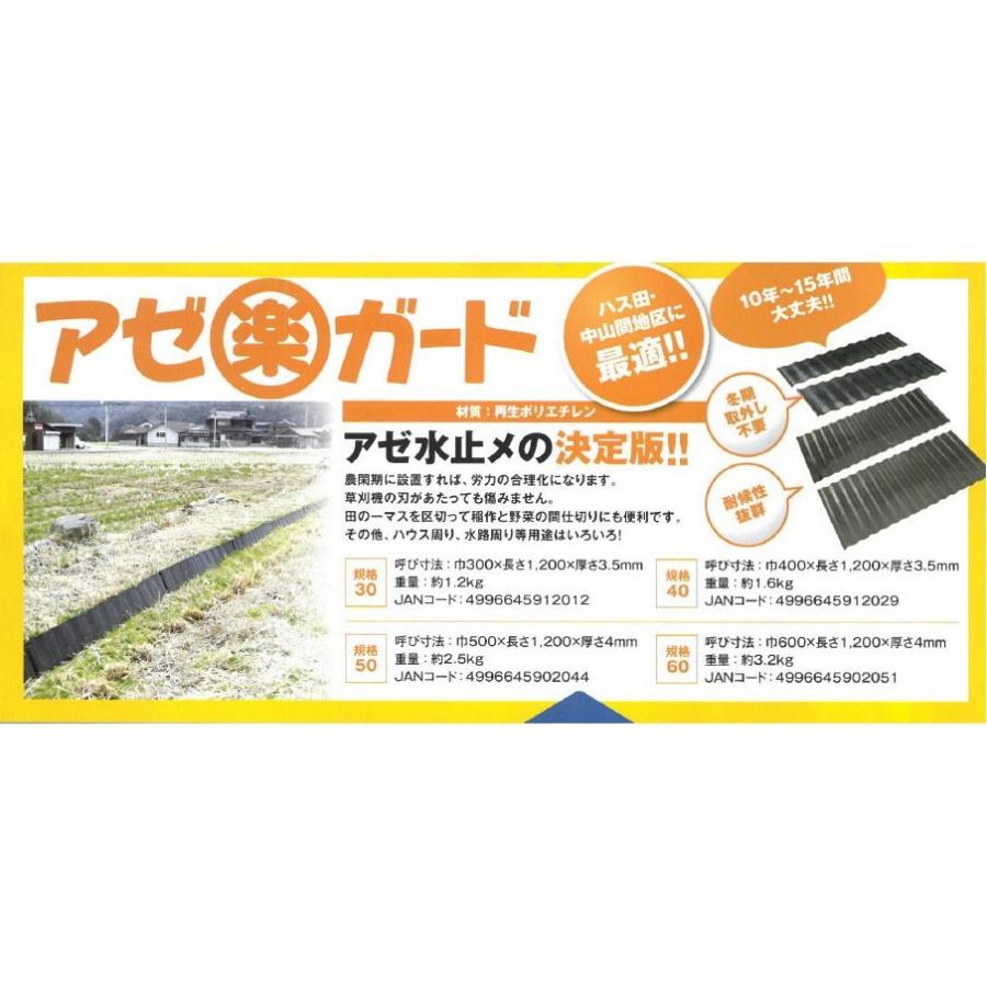 法人限定」サンポリ アゼ楽ガード 規格50 巾500×長さ1200×厚さ4mm ×10