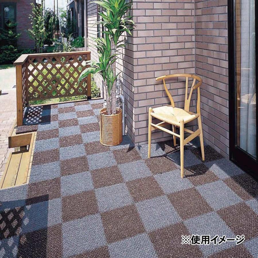 ワタナベ工業 - 合わせ目式人工芝 シバックス クールグレー 30×30糎 DT-302 ×30個 入れもの売りわたす