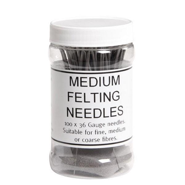 アシュフォード フェルティングニードル100本入り ＜羊毛フェルト ニードルフェルト 針 ashford＞ | 