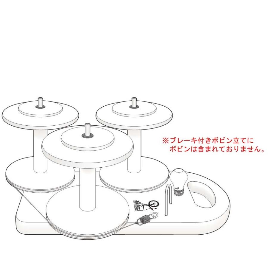 アシュフォード ブレーキ付きボビン立て ラッカー塗装 ＜紡ぎ車 紡ぎ ashford＞ |  | 01