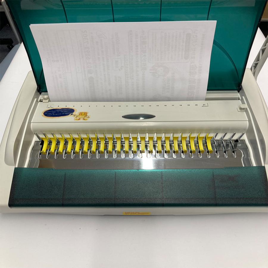 【FDC】２台限定 未使用 訳アリ品 手動くし製本機ZS-1002 最大250枚製本 21穴 簡単オリジナル製本【返品不可】の画像