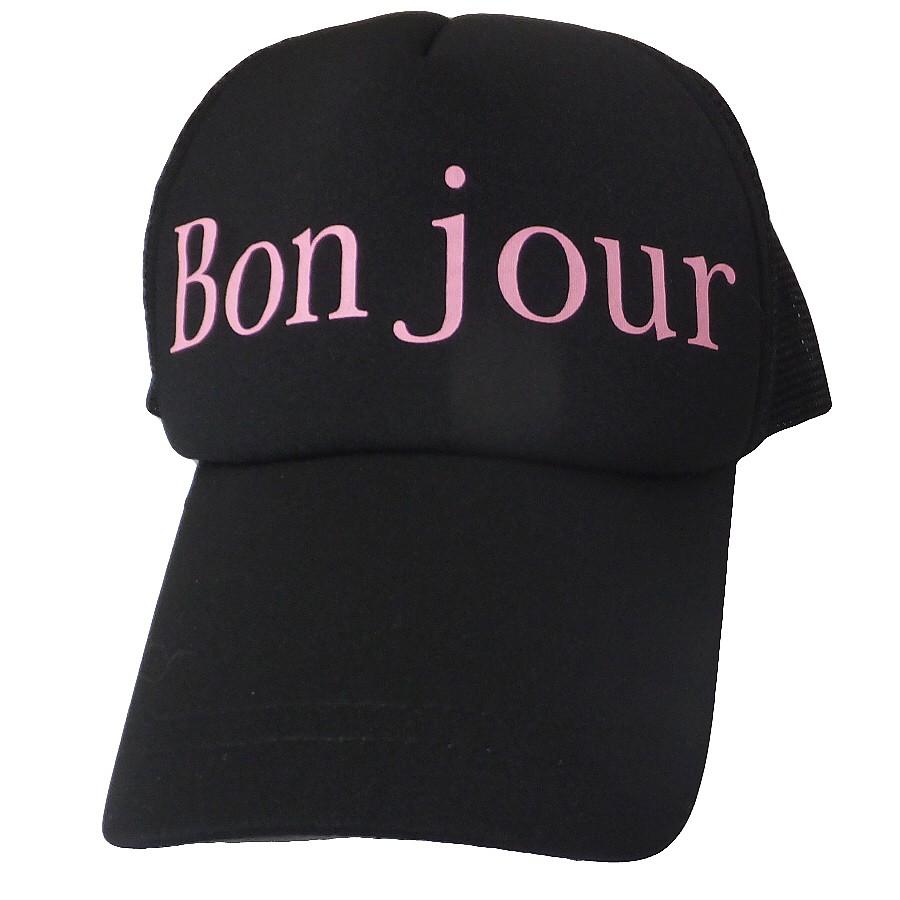 【送料無料】ユニセックス　キャップ　野球帽　Bon Jourロゴ | 