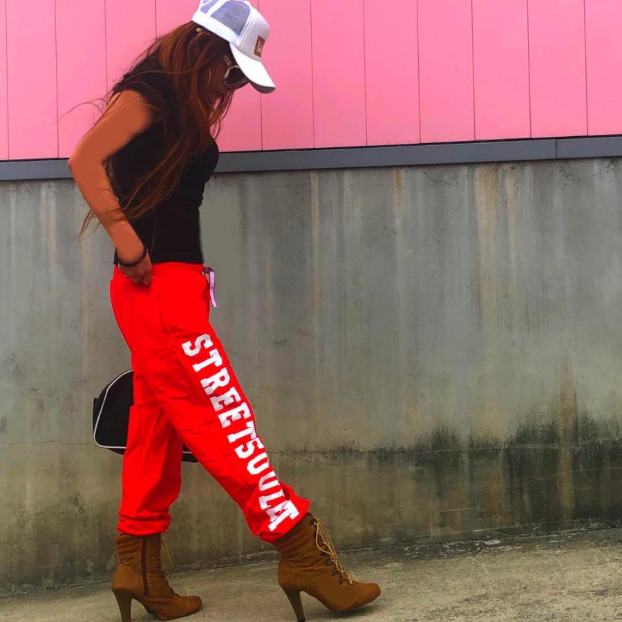 送料無料】スウェットパンツ レディース 23ロゴプリント 裾リブ