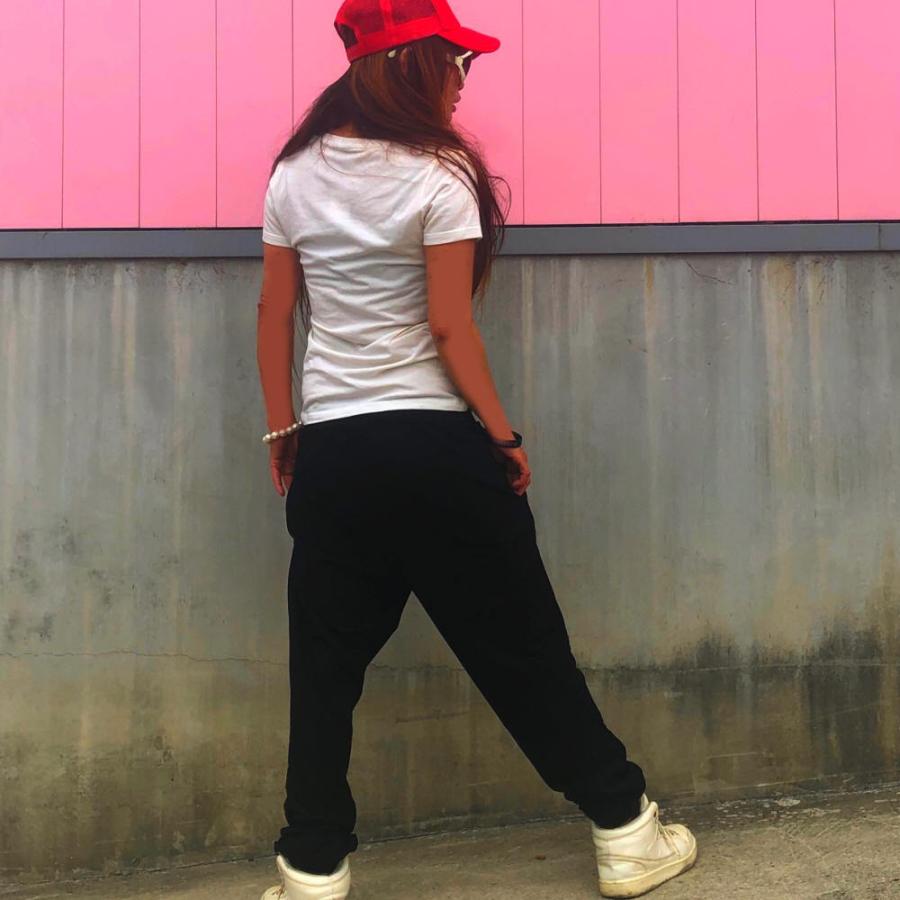 送料無料】スウェットパンツ レディース 23ロゴプリント 裾リブ