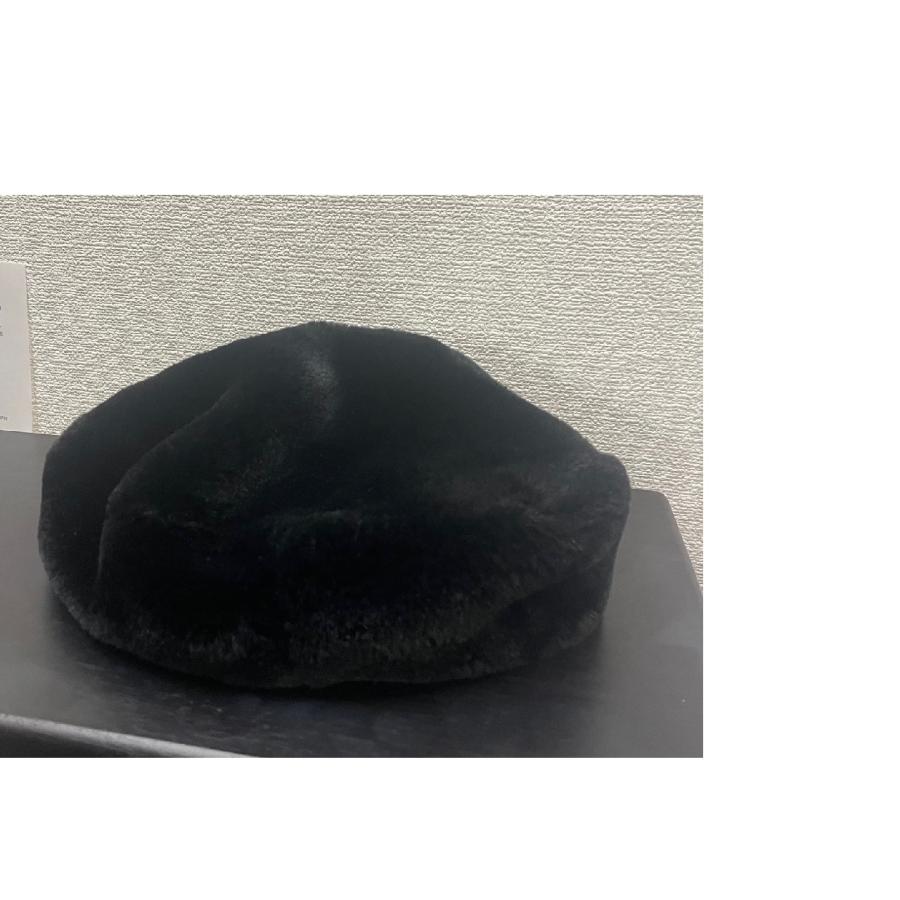 ベレー帽　フェイクファー　ブラック　クリックポスト配送 |  | 03