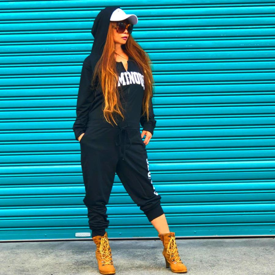 【PPFM】パンクテイスト パッチ＆スタッズ付き スウェットツナギ A FEW GOOD KIDS 】 AFGK ユニセックス 男女兼用 ロゴ刺繍