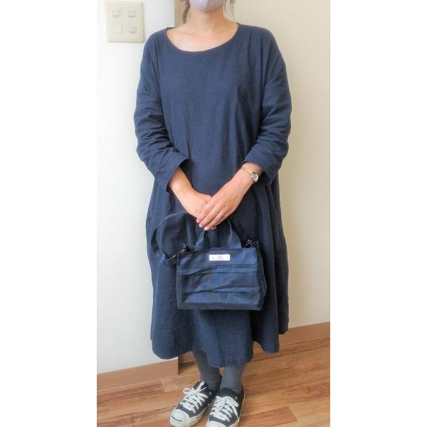 手作りキット）畳ヘリトートバッグ レディース 横タックデザイン