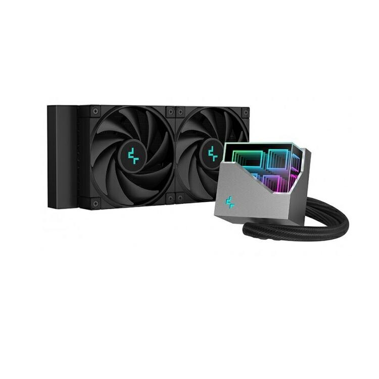DeepCool LT520 水冷クーラー ディープクール 240mm CPUクーラー パソコン FK120 ウォーターポンプ ゲーム 鏡面 | 