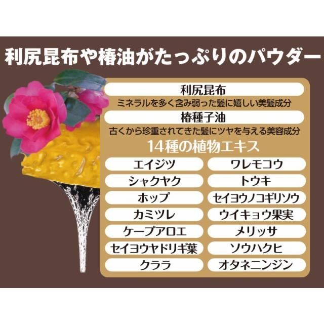 利尻と椿のPONヘアパウダー ダークブラウン 5g 白髪染め 白髪隠し 部分