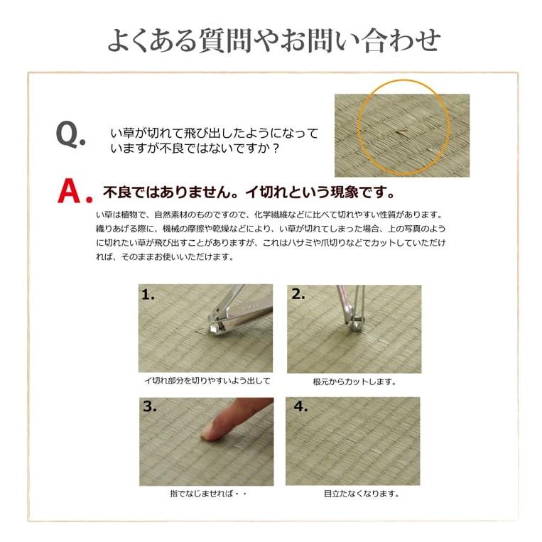 国産 日本製 い草 ござ 和室 上敷き カーペット 敷物 双目織 本間 3畳 約191×286cm