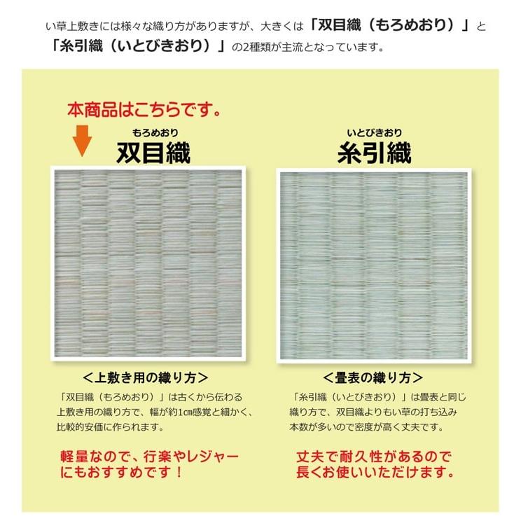 国産 日本製 い草 ござ 和室 上敷き カーペット 敷物 双目織 多サイズ 江戸間 3畳 約176×261cm