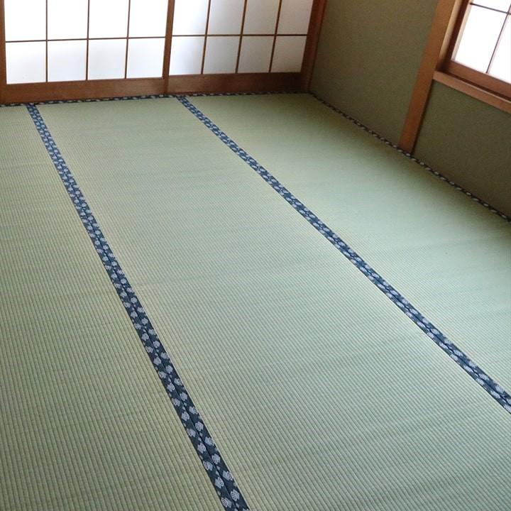 国産 日本製 い草 ござ 和室 上敷き カーペット 敷物 双目織 多サイズ 六一間8畳 約370×370cm