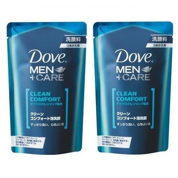 2セット Dove MEN CARE ダヴ メン ＋ ケア クリーンコンフォート 泡洗顔 詰め替え 110ml  洗顔 泡 洗顔料 泡立ち う｜lamp