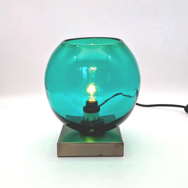 旧商品】琉球ガラスのあかり｜青 | でんろうや 沖縄 琉球ガラス