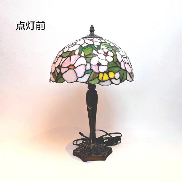 ☆ステンドグラス ランプ☆ 28013 ステンドグラステーブルランプ : ランパデール - 通販 - Yahoo