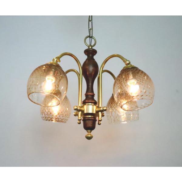 Kei　ブラウンスモークガラスのシャンデリア lt-4542.jpg