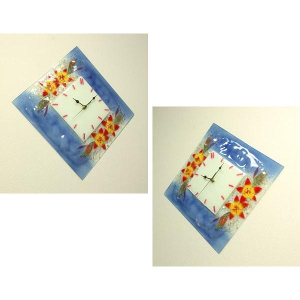 ベネチアングラス 掛け時計 ベネチアンガラス イタリア製 pelt06-51b