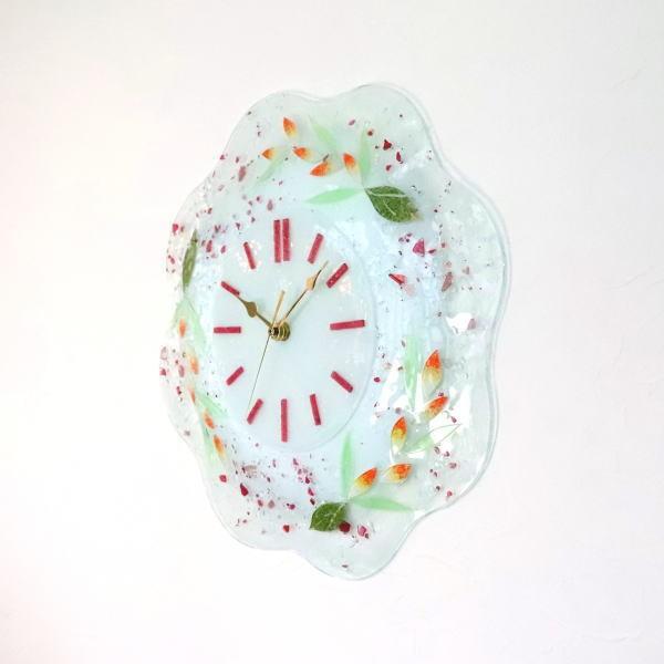 ベネチアングラス　掛け時計 ベネチアングラス 掛け時計 ベネチアンガラス イタリア製 pelt618-f