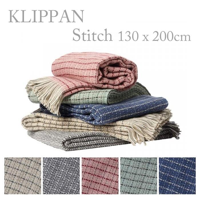 KLIPPAN スローブランケット ブランケット チェック KLIPPAN クリッパン スローケット スティッチ 130×200