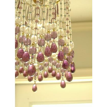 ビーズランプ ビーズシェード 手作り キット ペンダントランプ color de plum 送料無料 LAMPLAMP -Royal Lamp Works- (R)の画像