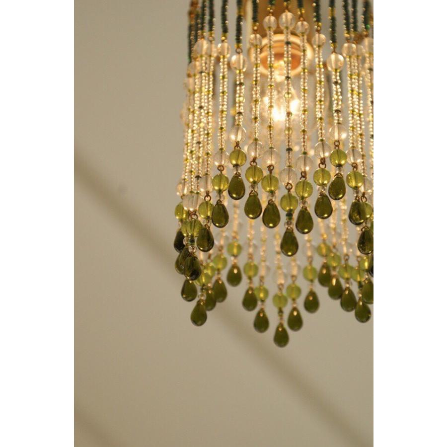 ビーズランプ キット ペンダントランプ color d' olive * making kit チェコビーズ MKC03LAMPLAMP