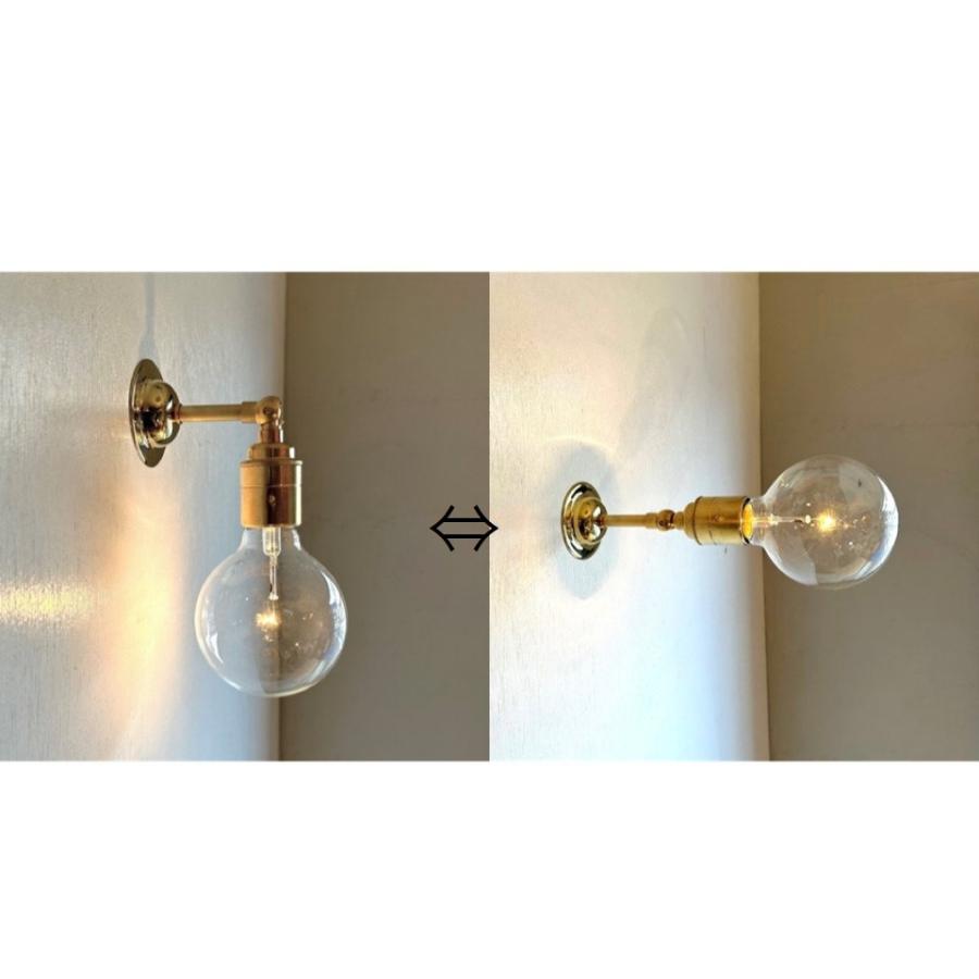 ブラケットライト 洗面 LED 壁掛けランプ 真鍮 インダストリアル照明 moving short arm bracket 日本製 送料無料 LAMPLAMP -Royal Lamp Works-_4