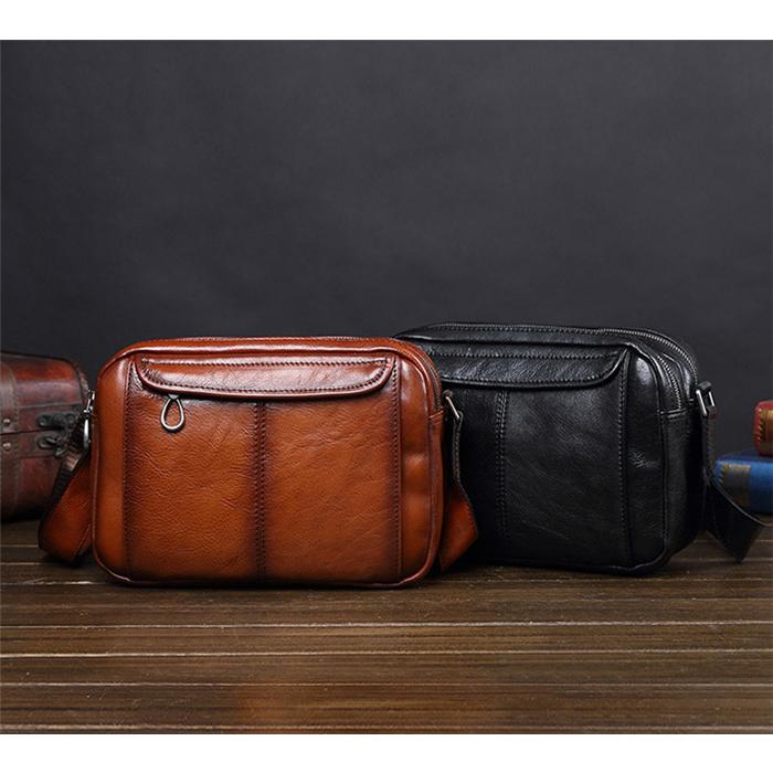 ショルダーバッグ 職人手作りヌメ革 斜めがけ ビジネスバッグ 上質レザー 横型 肩掛け 大容量 通勤 LAMP-0015