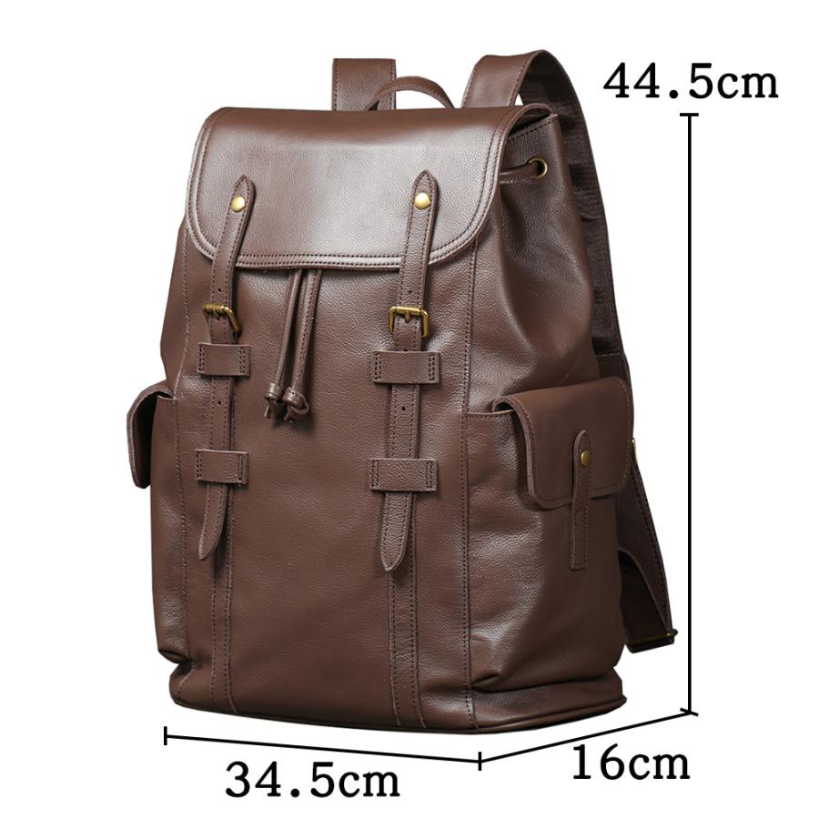 ☆新品☆ 牛革 ビジネスリュック 本革 デイバッグ メンズバッグ 