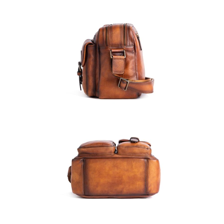 新品 本革 ショルダーバッグ メンズ アンティーク 斜め掛け鞄