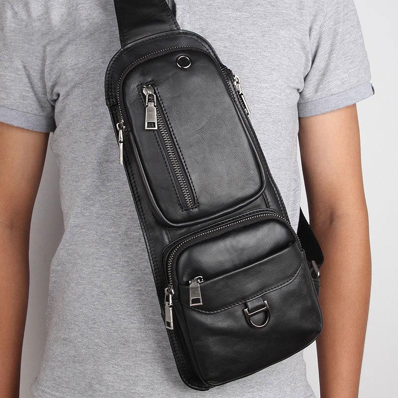 安い新品 実物写真 左右肩掛け替え 本革 メンズ ボディバッグ 牛革 レザー ワンショルダーバッグ おしゃれ 通勤通学用 自転車 多機能 ブラック 鞄lhpb 0039 セール特別価格 Www Superavila Com