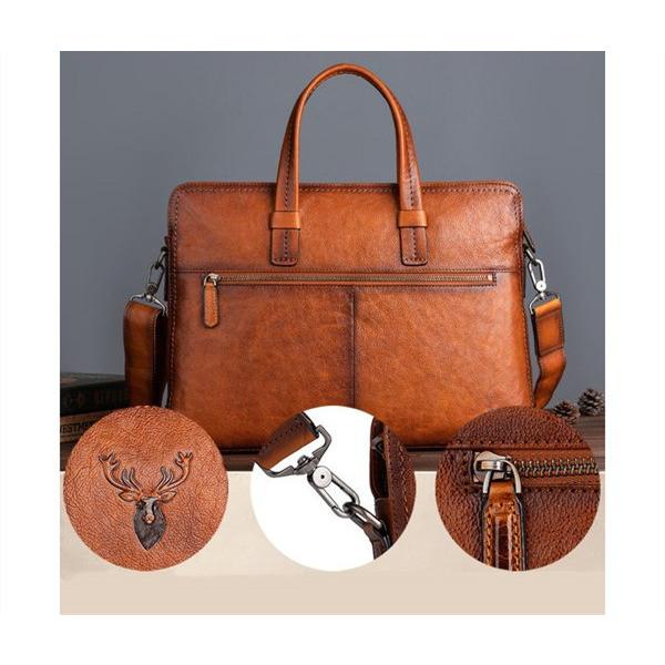 人気新作 本革 牛革 レザー ハンドメイド メンズ 斜めがけ 2way ヌメ